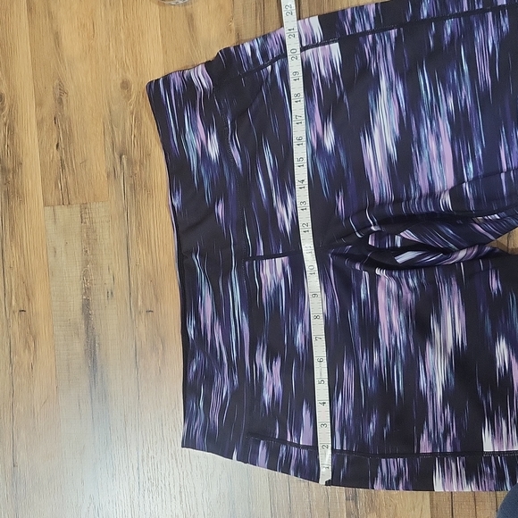 IDEOLOGY Purple Black Space Dye Cropped Leggings - Picture 12 of 14